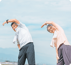 運動をする様子